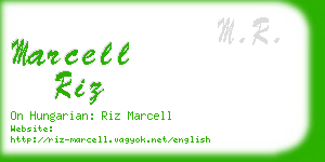 marcell riz business card